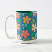 Tasse 2 Couleurs Thème Jardin Vivid (Gauche)