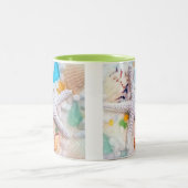 Tasse 2 Couleurs Thème tropical de plage (Centre)