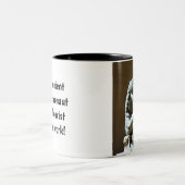 Tasse 2 Couleurs Théoriste astronaute antique au travail (Centre)