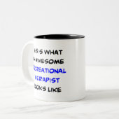 Tasse 2 Couleurs thérapeute de loisir, génial (Devant gauche)