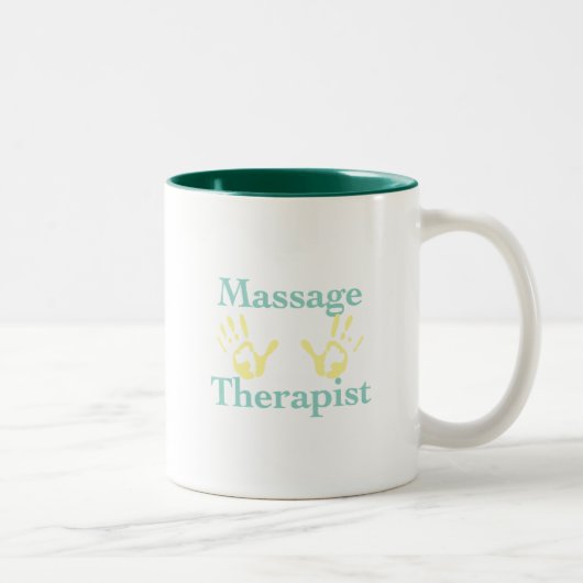 Tasse 2 Couleurs Thérapeute de massage : Imprimantes à main jaune (Droit)