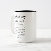 Tasse 2 Couleurs Thérapeutique respiratoire Définition Merci Cadeau (Devant gauche)