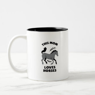 TASSE 2 COULEURS THIS MOM LOVES HORSES