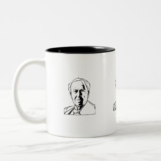 Tasse 2 Couleurs Thomas Edison - vrai génie (Gauche)