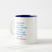 Tasse 2 Couleurs Thomas Jefferson #1 (Devant gauche)