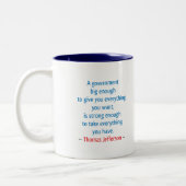Tasse 2 Couleurs Thomas Jefferson #1 (Gauche)
