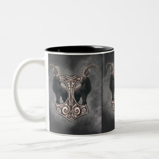 Tasse 2 Couleurs Thor's Might : Mjölnir et le Thunderous Companion (Gauche)