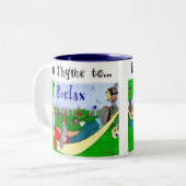 Tasse 2 Couleurs Thym (temps) pour détendre - Ralphie (Devant gauche)