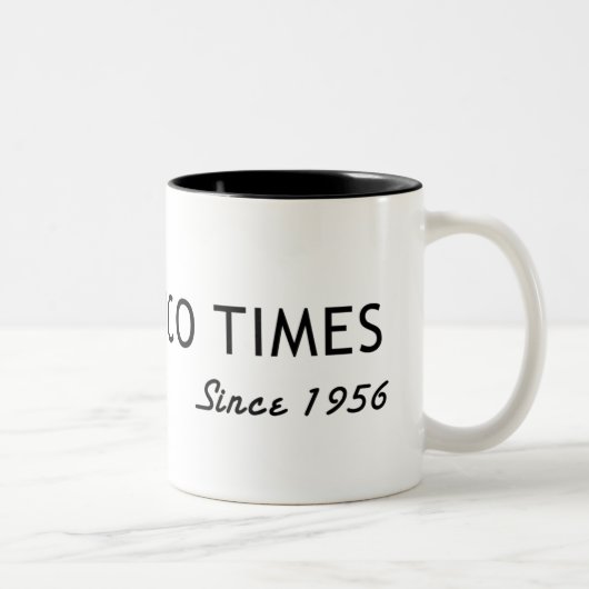 Tasse 2 Couleurs Tico Times Costa Rica (Droit)