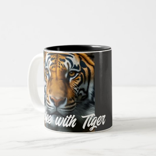 Tasse 2 Couleurs Tigre (Devant gauche)