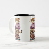 Tasse 2 Couleurs Tigre adolescente (Devant gauche)