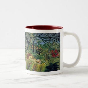 Tasse 2 Couleurs Tigre dans une tempête tropicale (étonnée)