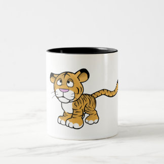 Tasse 2 Couleurs tigre de bande dessinée