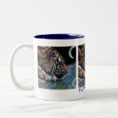Tasse 2 Couleurs Tigre d'Imaginaire et lune (Gauche)