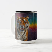 Tasse 2 Couleurs Tigre en portrait (Devant gauche)