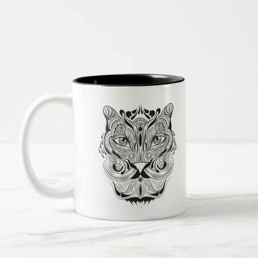 Tasse 2 Couleurs Tigre graphique (Gauche)