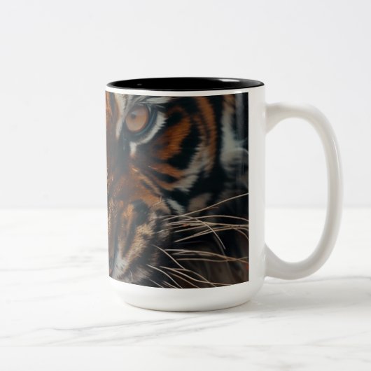 Tasse 2 Couleurs Tigre majestueux (Droit)
