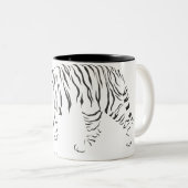 Tasse 2 Couleurs Tigre noir et blanc (Devant droit)