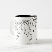 Tasse 2 Couleurs Tigre noir et blanc (Devant gauche)