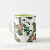 Tasse 2 Couleurs Tigres Dans La Jungle (Devant gauche)