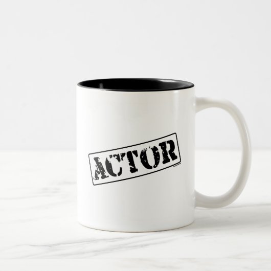 Tasse 2 Couleurs Timbre d'acteur (Droit)