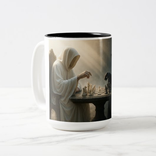 Tasse 2 Couleurs Timeless Chess Battle (Devant gauche)