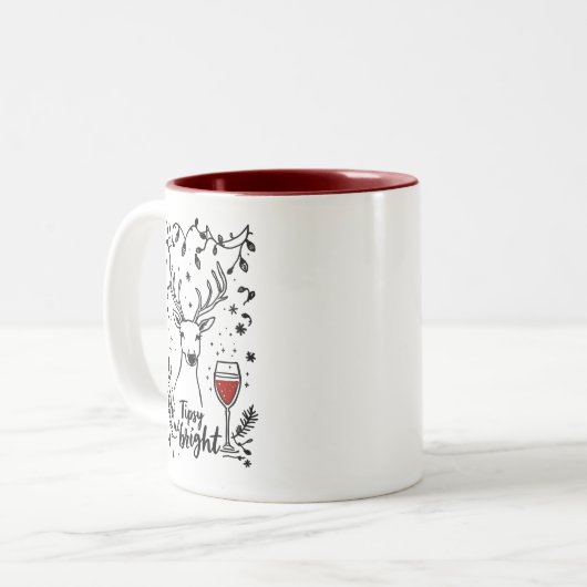 Tasse 2 Couleurs Tipsy et Bright Deer (Devant gauche)
