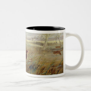 Tasse 2 Couleurs Tir de canard (huile sur la toile)