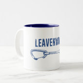 Tasse 2 Couleurs Tirant d'escalade de Leavenworth (Devant gauche)