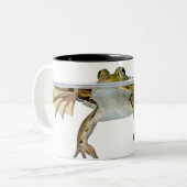 Tasse 2 Couleurs Tiré d'une grenouille comestible apprêtant devant (Devant gauche)