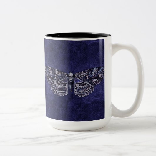 Tasse 2 Couleurs Tiré Moth (Droit)
