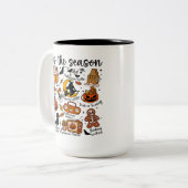 Tasse 2 Couleurs Tis the Season Halloween Doodles – Cute Spooky (Devant gauche)