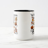 Tasse 2 Couleurs Tis the Season Halloween Doodles – Cute Spooky (Centre)