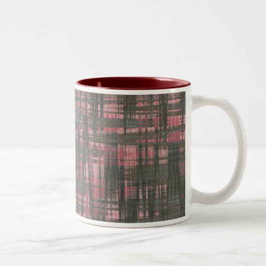 Tasse 2 Couleurs Tissé rose et gris (Droit)