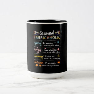 Tasse 2 Couleurs Tissu saisonnier hiver printemps été automne