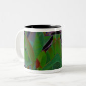 Tasse 2 Couleurs Tissu Tropical Rétro (Devant gauche)