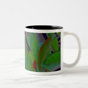 Tasse 2 Couleurs Tissu Tropical Rétro