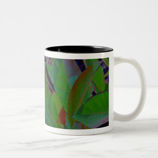 Tasse 2 Couleurs Tissu Tropical Rétro (Droit)