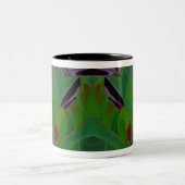Tasse 2 Couleurs Tissu Tropical Rétro (Centre)