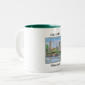 Tasse 2 Couleurs Titletown, Green Bay Wisconsin (Devant gauche)