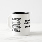 Tasse 2 Couleurs Titre du travail paramétrique (Devant gauche)