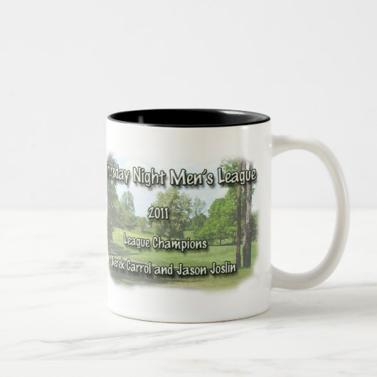 Tasse 2 Couleurs TNML. 2011 champions Derek (Droit)