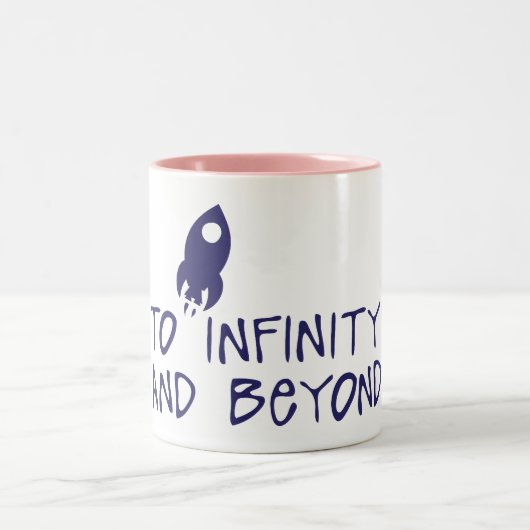 Tasse 2 Couleurs to infinity and beyond citation fuser (Centre)