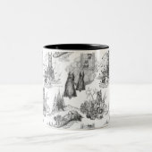 Tasse 2 Couleurs Toile noire MINI SCHNAUZER Terrier (Centre)