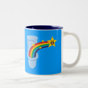 Tasse 2 Couleurs Toilette Arc-en-ciel