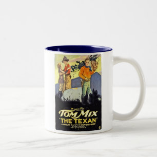 Tasse 2 Couleurs Tom Mix l'affiche de film texane