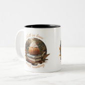 Tasse 2 Couleurs tomber amoureux de la lecture (Devant gauche)