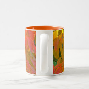 TASSE 2 COULEURS "TOMBER LES FEUILLES EN COULEURS DOUCES" (PHOTOG.