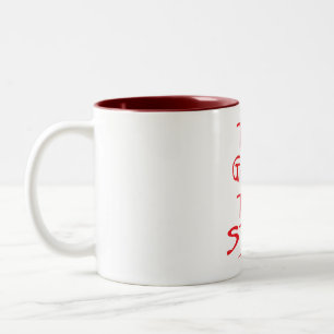 Tasse 2 Couleurs too good too stupid citation