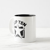 Tasse 2 Couleurs Top 10 (Devant gauche)